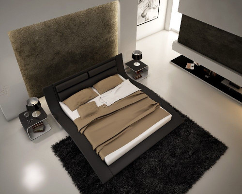 Design Upholstered Hotel Bed 180x200cm Wedding Wood Bedroom Furniture