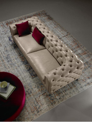 Luxurious 3+3 Seater Sofa set in beige from chesterfield
