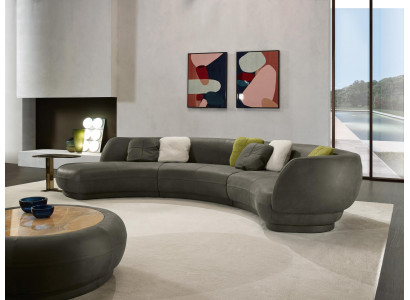 Round sofa Corner sofa 6 Seater Couch Sofa Leather Luxury Furniture Living room