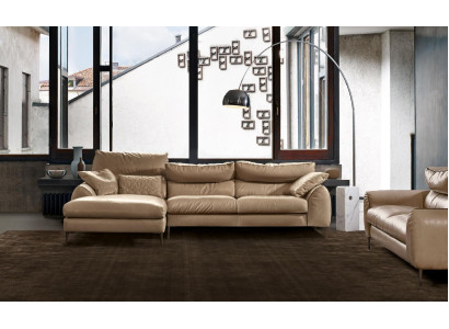 Corner sofa L-shape Living room Sofa Couch Upholstery Corner Suite Beige Leather Sofas new
