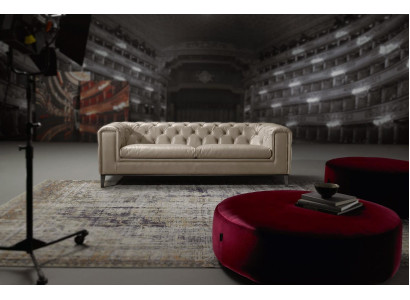 Sofa 3 Seat Living room Chesterfield Furniture Design Luxury Italian Style Beige