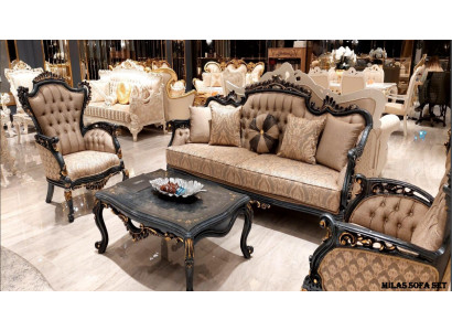 Sofa set 3+1+1 Seater Coffee table Luxury Suite Set Sofas Armchair Fabric Sofa