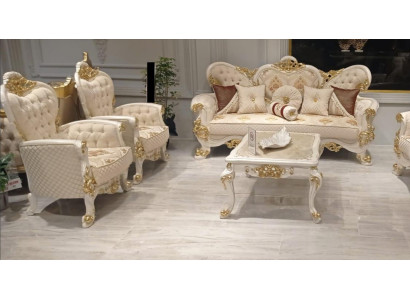 Sofas Suite Sofa set 3+1+1 Seater Armchair Sofa Set Group Luxury Fabric new