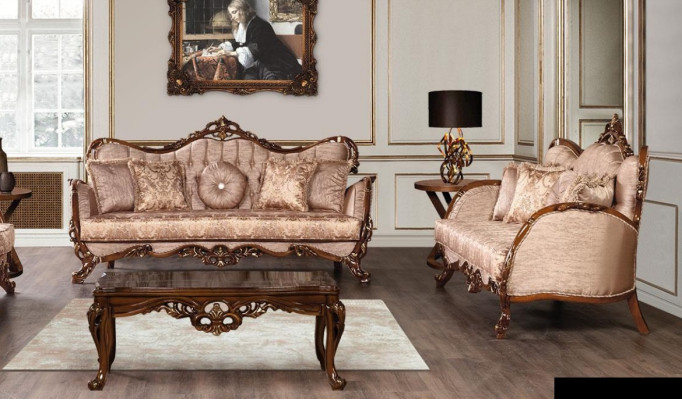 Luxury Sofa set 3+3 Seater Suite Fabric Sofa Couch Sofas Living room Furniture