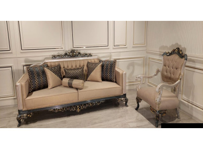 Luxury Suite Set Sofa set 3+1 Seater Sofa Sofas Armchair Fabric 2pcs. sets