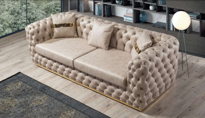 Luxury Chesterfield Sofa set 3+1+1 Seater Suite Sofa Armchair Sofas Leather
