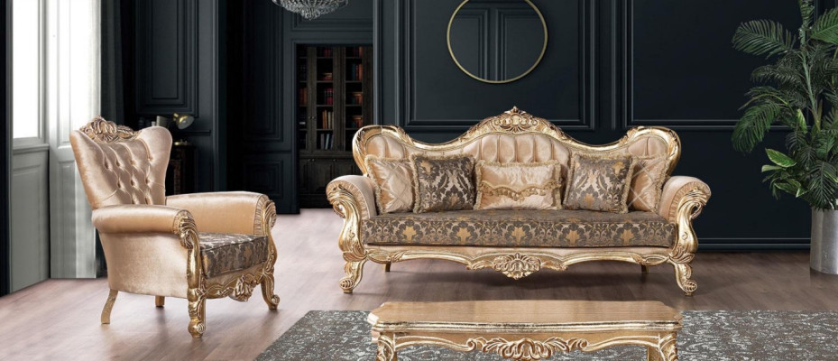 Luxury Sofa set 3+1 Seater Suite Armchair Sofas Seat Fabric Living room new