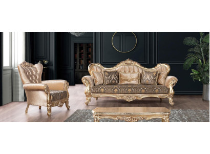 Luxury Sofa set 3+1 Seater Suite Armchair Sofas Seat Fabric Living room new