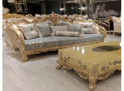 Seat Three Seater Sofa 3 Seater Sofas Fabric Style Baroque Rococo Furniture Classic