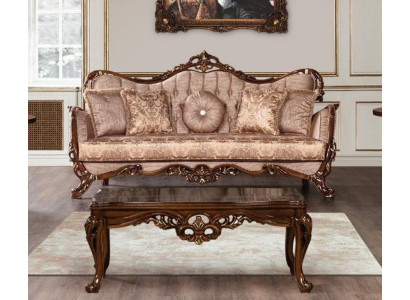 Sofa 3 Seat Classic r 3 Seater Fabric Three Seater Sofas Couch Living Room Baroque Style