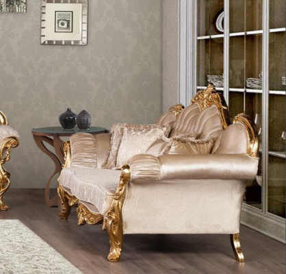 Seat Three Seater Sofa 3 Seater Sofa Sofas Couches Fabric Style Baroque Rococo Furniture
