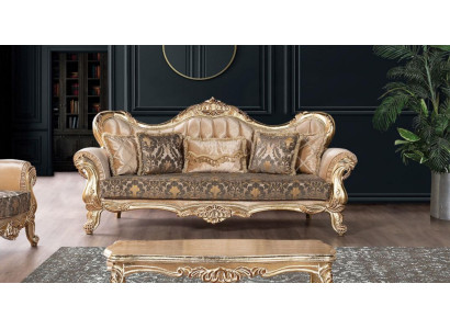 Sofa 3 Seater Sofas Seat Classic Couch Luxury Textile Living room Three-seater new