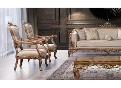 Armchair Wing Chair Sofa Luxury Living room Baroque Relax Upholstery Design Seater new