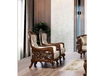 Armchair Wing Chair Luxury Fabric Seat Design Upholstery Baroque Textile Single Seater new