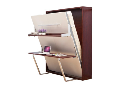 Desk Shelf Bed 2in1 Functional Wardrobe Bed Furniture Table Wall Bed Beds