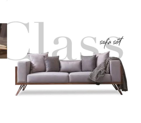 Modern Sofa set 3+3+1 Seater Living room Furnishings Wooden frame