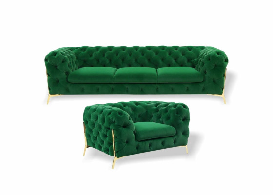 Italy Furniture Sofa set 3+1 Seater Design Sofa Upholstery Couches Chesterfield