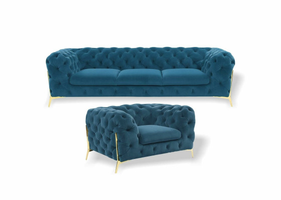 Italy Furniture Sofa set 3+1 Seater Design Sofa Upholstery Couches Chesterfield