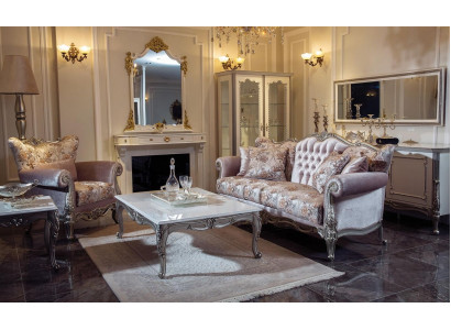 Luxury Suite Set 3-piece Sofa set 3+1 Seater Coffee table Sofa Armchair