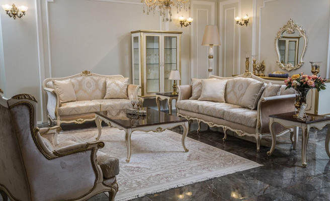 Sofa set 3+2+1 Seater Coffee table Side table Sofa Armchair Display case