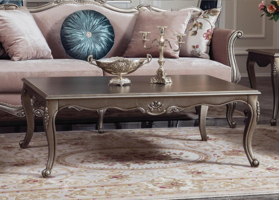 Sofa set Classic Sofa Couch Set Coffee table 2x Armchair Luxury Set 4 pieces.