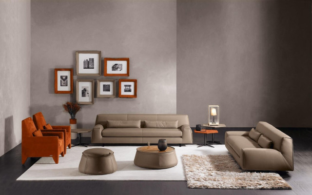 Sofa set Couch Upholstery Leather Sofa Prianera Italian Furniture Sofa