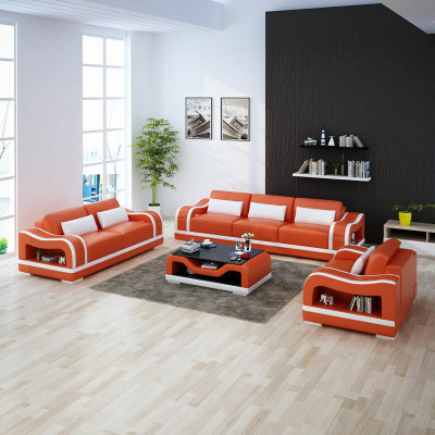 Leather sofa Couch Living landscape 3+2+1 Seater Suite Design Modern Sofa G8030D