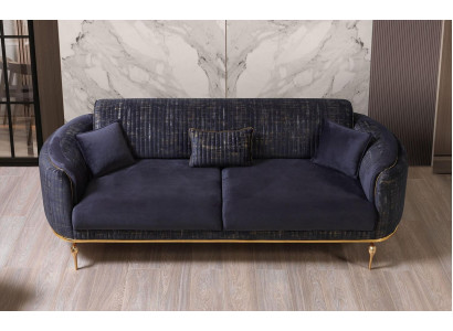 Luxury Sofa 3 Seater Living room Blue Modern Sofa Three Seater Furniture