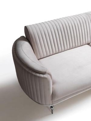 Sofa 3 Seater Living room Furniture Textile Sofas Couch Modern Three Seater