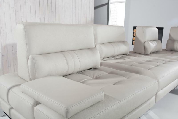 Corner sofa Living landscape Upholstery Corner Sofa Seat Suite Modern 100% Leather Couch