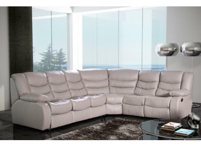 Corner sofa Living landscape Upholstery Corner Sofa Couch Suite Seat Modern Leather