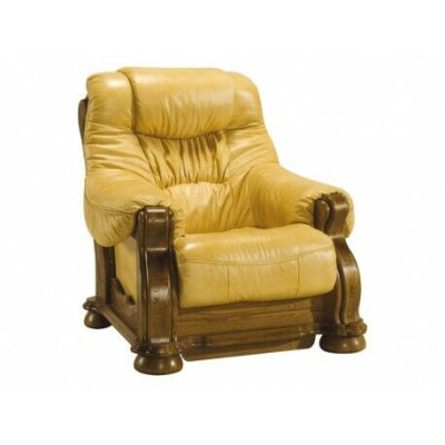 Country House Leather Sofas Upholstery Suite Wooden Frame 3+1+1 Sofa Set Couch