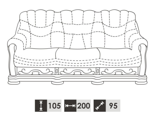 Classic Sofa set Couch Upholstery Sofa 100% Genuine Leather Wood 3+1