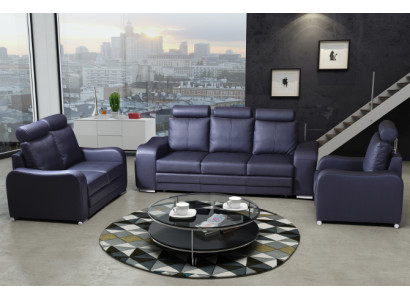 Design Sofa 3 Seater Relax Sofas Upholstery Modern Three Seater Couch 100% Full leather