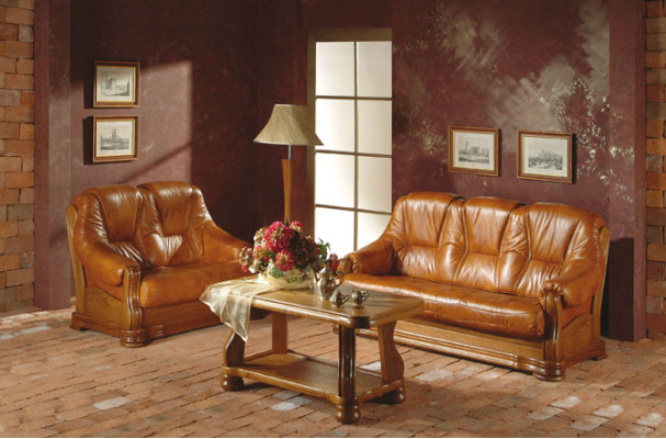 Classic three-seater couch couches upholstery sofa 3-seater leather couches