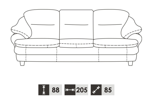 Cinema Couch Three Seater Couch 3 Seater Upholstery Sofa Leather Sofas Couches