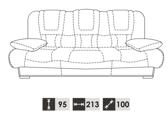 Sofa 3 Seater Design Sofas Upholstery Couches Leather Relax Modern Three Seater new