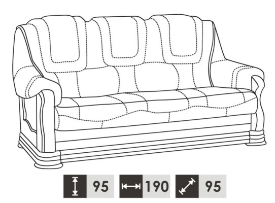 Classic Three Seater Couch Couch Upholstery Sofa 3 Seater Leather Couches