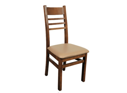 Armchair Chair Design Wood Upholstery Modern Chairs Gastro Dining room 100% Leather