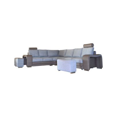 L-shape Fabric Corner sofa Living landscape Upholstery Corner Sofa Couch Seat Suite