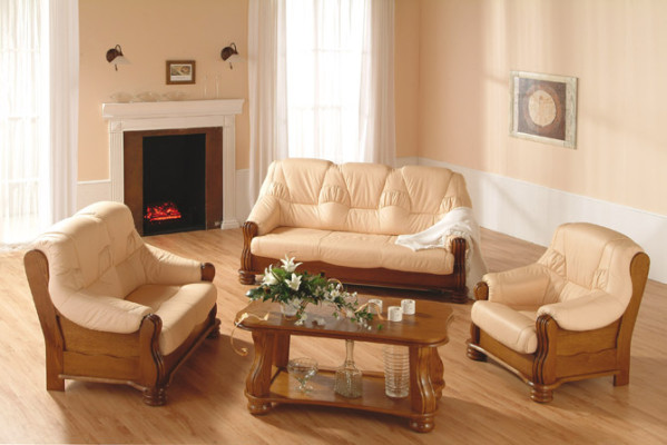 Sofa set leather sofa men club sofa couch upholstery seat 3+1+1 complete
