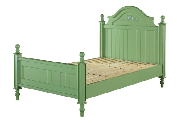 Green Bed Classic Beds Country House Double bed Hotel Luxury Bedroom new