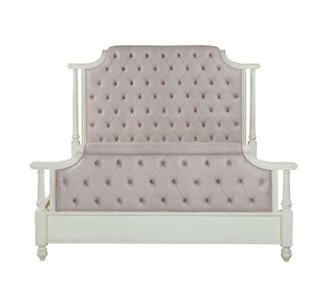 Bedroom Complete Set Royal Baroque Bed Dressing table Bedside table 6 pieces.