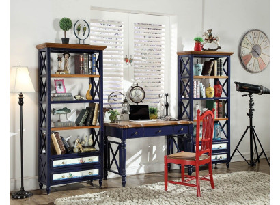 Desk 2-piece Set Table Wardrobe Study room Real Wood Furniture Office Dining table