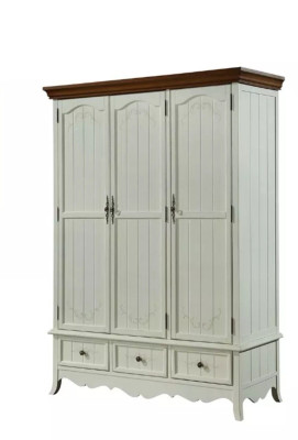Classic r Wardrobe Wooden Cabinet Country House Bedroom Cabinets Wood Furniture