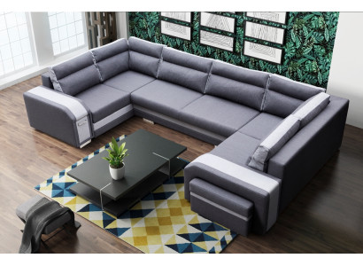 XXL Living landscape Corner sofa Sofa Couch Upholstery Suite Corner Designer U-shape new