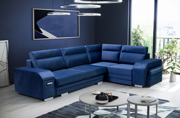 Corner sofa Sofa Couch Upholstery Corner Living landscape Living room Couches Sofas Fabric new