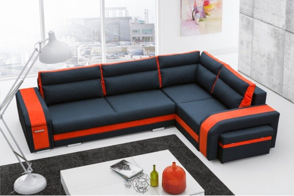 Corner sofa Living room Sleep Sofa Couches Couch Suite L-shape Fabric