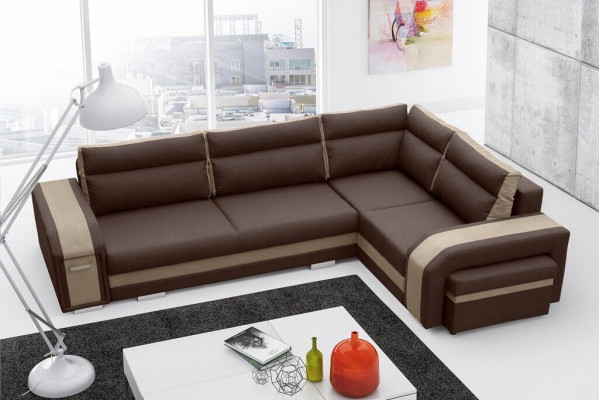 Corner sofa Living room Sleep Sofa Couches Couch Suite L-shape Fabric