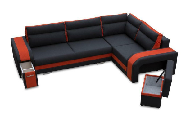 Corner sofa Living room Sleep Sofa Couches Couch Suite L-shape Fabric